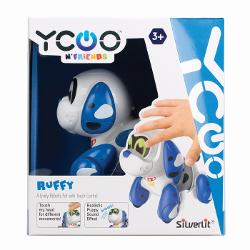 Robotul electronic Ruffy Animale de companie robotizate cu control tactil Atingeti cu 1 deget pentru a merge la stanga sau la dreapta Atingeti cu 2 degete pentru a merge inainte Ruffy este un caine care scoate sunete realiste de catelus si adopta pozitii amuzanteIndiferent de ceea ce cautati suntem siguri ca veti putea gasi produsul potrivit in universul robotilor Silverlit O gama completa de jucarii robotice cu un scop comun tehnologie pentru toate varstele si interesele Amuzant 