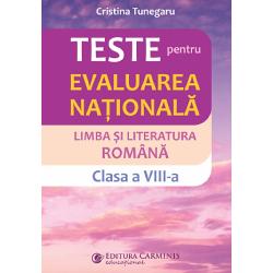 Teste pentru evaluarea nationala Limba si literatura romana - Clasa a VIII-aLucrarea Teste pentru Evaluarea Nationala Limba si literatura romana contine• 40 de teste realizate in conformitate cu programa scolara pentru sustinerea Evaluarii Nationale clasa a VIII-a• rezolvarile tuturor testelor Testele sunt in conformitate cu modelele actuale de subiecte propuse de Ministerul Educatiei 