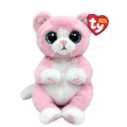 Jucarie de plus TY Beanie Bellies - LLillibelle pisica roz 24 cm TY43207