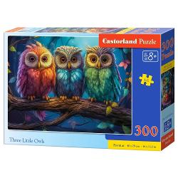 Puzzle cu 300 de piese Castorland - The Little Three Owls