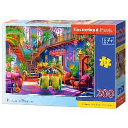 Puzzle cu 200 de piese Castorland - Parrots in Paradise