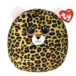 Jucarie de plus TY Squishy Beanies - Livvie leopard 22 cm