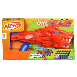 Blasterele Nerf Junior Wild sunt concepute cu caracteristici speciale usor de folosit astfel incat copiii sa se poata bucura singuri de aventuri cu lansare de sageti Nerf Blasterele sunt usor de tinut au dimensiuni perfecte pentru mainile micute si sunt usoare astfel incat copiii sa le poata folosi in jocurile in aer liber din curte Designul cu incarcare prin partea din fata usureaza introducerea sagetilor iar lansarea este simpla gratie manerelor cu cea mai mica forta de tragere 