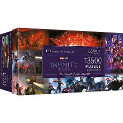 Descoperiti puzzle-urile Trefl Prime UFT constand din 13500 de piese impresionante Alcatuieste un puzzle urias care infatiseaza minunatele aventuri ale eroilor universului Marvel Puteti combina 9 puzzle-uri 1500 de piese fiecare intr-o imagine gigantica propusa pe poster sau lasati-va imaginatia sa zboare si creati-va propria compozitie Puzzle-urile sunt un antrenament excelent al memoriei exercitii de concentrare dezvoltarea abilitatilor manuale rabdare si perceptie Un cadou unic 