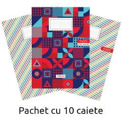 Pachet cu 10 caiete A4 matematica 80 file hartie 70 g Tipografia 3B Aceste caiete de cea mai bun&259; calitate produse cu drag în România de c&259;tre Tipografia 3B sunt alegerea perfect&259; atât pentru &537;coal&259; cât &537;i pentru activit&259;&539;i extra&537;colareCu un num&259;r generos de file vei avea la dispozi&539;ie suficiente pagini pentru noti&539;e &537;i 