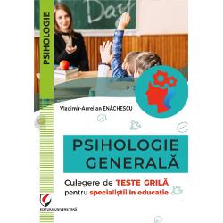 Prezenta lucrare se adreseaza studentilor specialistilor in domeniu cadrelor didactice precum si oricarei persoane interesata sa isi largeasca universul cunoasterii in domeniul Psihologiei Construite intr-un mod complex testele grila se raporteaza la elemente fundamentale si de actualitate cu predilectie catre o zona aplicativa a Psihologiei Trecerea prin acest univers al Psihologiei este o calatorie personala la care cititorul pasionat de cunoastere poate reveni oricand pentru a-si 