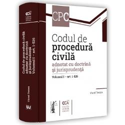 Codul de procedura civila adnotat cu doctrina &537;i jurispruden&539;a conceput în doua volume î&537;i propune sa contribuie la o cunoa&537;tere aprofundata &537;i la o aplicare unitara a dispozi&539;iilor Codului de procedura civila Lucrarea s-a realizat prin valorificarea unei ample jurispruden&539;e atât a jurispruden&539;ei na&539;ionale cât &537;i a Cur&539;ii Europene a Drepturilor Omului &537;i a 