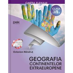    Geografia continentelor extraeuropene Caietul elevului pentru clasa a VII-a faciliteaz&259; formarea competen&539;elor prev&259;zute de programa &537;colar&259; &537;i cre&537;terea interesului pentru cunoa&537;tere &537;i c&259;l&259;torii   Principalele competen&539;e care se pot forma cu ajutorul acestui caiet de activitate independent&259; se refer&259; la identificarea informa&539;iei semnificative prelucrarea acesteia 