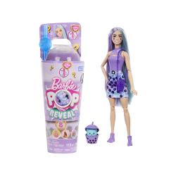 Cu 8 surprize intr-un singur pachet papusile Barbie Pop Reveal din seria Bubble Tea ofera o experienta senzoriala de unboxing cu distractie pe tema ceaiului cu buleDesurubati capacul cu Slime si folositi paiul pentru a strapunge filmul pentru a descoperi distractia squishyDeschideti pachetul decojind filmul de pe ceasca pentru a dezvalui o papusa Barbie cu un parfum cu tematica de ceai cu bule cum ar fi Taro Milk Berry Bliss Green Tea sau Mango Mochi ce papusa veti 