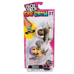 Învata cum sa faci skating cu degetul cu noul set de 2 piese Tech Deck Echipa Sk8  Fiecare pachet vine cu doua placi Tech Deck doi membri Echipa Sk8 si doua foi de autocolante pentru a incepe Cu opt figurine Echipa Sk8 de colectionat imbunatateste-ti aderenta pentru a stapani miscari precum ollies si power slides Fixeaza membrul echipei de skateboard pe placa de skateboard si incepe sa exersezi tehnicile corecte Scaneaza codul QR pentru tutoriale video pentru a studia miscarile 