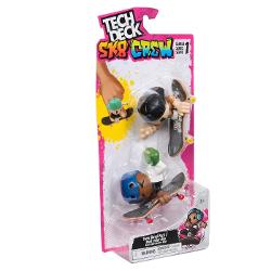 Învata cum sa faci skating cu degetul cu noul set de 2 piese Tech Deck Echipa Sk8  Fiecare pachet vine cu doua placi Tech Deck doi membri Echipa Sk8 si doua foi de autocolante pentru a incepe Cu opt figurine Echipa Sk8 de colectionat imbunatateste-ti aderenta pentru a stapani miscari precum ollies si power slides Fixeaza membrul echipei de skateboard pe placa de skateboard si incepe sa exersezi tehnicile corecte Scaneaza codul QR pentru tutoriale video pentru a studia miscarile 