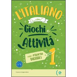 L’italiano con giochi e attività tre volumi di attività in tre livelli pensati per ampliare e consolidare lessico e strutture della lingua italiana con risorse digitali• 14 unità tematiche ognuna delle quali presenta 20 o più vocaboli illustrati• Lessico e grammatica attiva Agli studenti è richiesto di mettere in pratica gli elementi linguistici appena presentati all’interno di cruciverba 