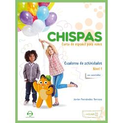 Chispas es un manual de español como lengua extranjera para niños de 6 a 10 años cuyos contenidos se organizan y desarrollan en tres nivelesA través de Chispas un simpático gatito los niños se familiarizan con el aprendizaje de la lengua de forma participativa comunicativa visual y lúdica¡Incluye canciones y está disponible en formato digital en la plataforma BlinkLearning