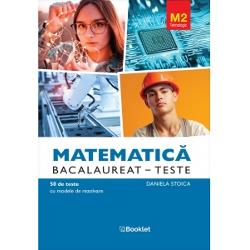 Matematica M2 Tehnologic Bacalaureat 50 de teste cu modele de rezolvare se adreseaza atat elevilor de clasa a XII-a care se pregatesc pentru examenul de Bacalaureat sau admiterea la facultate cat si profesorilor care pot folosi lucrarea ca un auxiliar eficient in evaluarea la clasa Lucrarea contine 50 de teste cu rezolvari alcatuite in conformitate cu programa scolara in vigoare si cu modelele de subiecte 