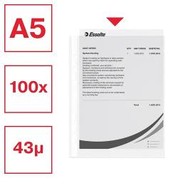 Folie din polipropilen&259; tip coaj&259; de portocal&259; 005 mm grosime  40 microniDeschidere superioar&259; ce permite accesul la documente f&259;r&259; a scoate folia din biblioraftcaiet mecanic6 perfora&539;ii pentru arhivare &icirc;n biblioraft &537;i caiet mecanicPentru format A5
