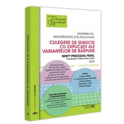 Subiectele selectate respectând structura examenelor pe care se bazeaza astazi concursurile de admitere în profesiile juridice la care se adauga &537;i explica&539;iile tuturor variantelor de raspuns vor permite simularea examenelorconcursurilor de admitere în profesiile juridice precum &537;i gestionarea emo&539;iilor specifice acestoraLucrarea cuprinde subiectele date la 