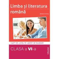 Caietul de lucru pe unit&259;&539;i de înv&259;&539;are pentru limba &537;i literatura român&259; clasa a VI-a este un instrument de lucru util care poate fi folosit atât la clas&259; ca auxiliar cât &537;i acas&259; pentru lucrul individual contribuind la fixarea cuno&537;tin&539;elor &537;i la dezvoltarea competen&539;elor prev&259;zute de program&259;Caietul vine în sprijinul elevilor cu o serie de activit&259;&539;i variate prin 