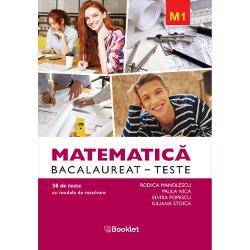 MATEMATIC&258; Bacalaureat – Teste se adreseaz&259; atât elevilor de clasa a XII-a care se preg&259;tesc pentru examenul de Bacalaureat sau admiterea la facultate cât &537;i profesorilor care pot folosi lucrarea ca un auxiliar eficient în evaluarea la clas&259; fiind un instrument ideal în preg&259;tirea elevilor pentru succesul la BacalaureatLucrarea con&539;ine 50 de teste cu rezolv&259;ri alc&259;tuite în conformitate cu programa 