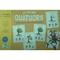 Le Jeu des Quatuors is an engaging fun card game that helps students to learn useful everyday vocabulary and practice new words This game allows students to expand their vocabulary improve their comprehension and develop their logical-reasoning ability helping them to boost their overall written and oral knowledge of the foreign language The game consists of 132 cards divided into 32 quartets with 4 jokers box and an instruction booklet The objective of the quartet game is to create 