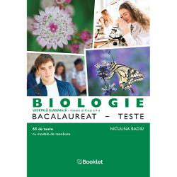 BIOLOGIE vegetal&259; &537;i animal&259; – teste pentru Bacalaureat eficientizeaz&259; înv&259;&539;area faciliteaz&259; preg&259;tirea progresiv&259; &537;i testarea elevilor pentru sus&539;inerea cu succes a examenului de absolvire a liceuluiCulegerea de teste este realizat&259; în conformitate cu programa &537;colar&259; în vigoare &537;i are o structur&259; diversificat&259; cu rol de aprofundare &537;i exersare• 