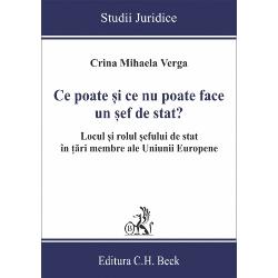 Un merit incontestabil al întregii lucr&259;ri – veritabil aspect de originalitate – îl constituie cercetarea fiec&259;rui element ce caracterizeaz&259; institu&539;ia &537;efului de stat a regimului juridic aplicabil acestuia prin folosirea în permanen&539;&259; a unor informa&539;ii din doctrina legisla&539;ia &537;i jurispruden&539;a constitu&539;ional&259; apar&539;inând altor state membre ale Uniunii Europene Este vorba 