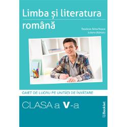 Limba &537;i literatura român&259; – caiet de lucru pe unit&259;&539;i de înv&259;&539;are pentru clasa a V-a este un auxiliar care poate fi folosit atât la clas&259; cât &537;i acas&259; pentru lucrul individualCaietul include• texte variate &537;i adaptate vârstei &537;i nevoilor elevului de clasa a V-a;• itemi cu grade diferite de dificultate organiza&539;i de la simplu la complex;• evalu&259;ri 