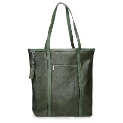 Geanta shopper dama Pepe Jeans Donna verde masliniu 35x40x11 cmBrand Pepe Jeans LondonCuloare verde masliniuDimensiune 35x40x11 cmMaterial piele ecologicaCompartiment special pentru Capacitate 14 litri1 compartimentGeanta are ca accesoriu un breloc care completeaza designulManer superior3 buzunare interioare pentru depozitare accesorii si gadgeturiInchidere cu fermoarGeanta poate fi 