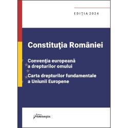 Cartea reuneste principalele instrumente nationale si europene in domeniul protectiei drepturilor si libertatilor fundamentele ale omului Constitutia Romaniei Conventia europeana a drepturilor omului si Carta drepturilor fundamentale a Uniunii EuropeneConstitutia Romaniei din 1991 reprezinta cadrul legislativ fundamental pentru organizarea si functionarea statului si societatii pe baze democratice Editia de fata cuprinde textul ei revizuit prin 