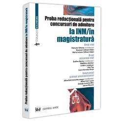 Despre lucrare Proiectul dezvoltat de coordonatori &537;i autori sub forma unei culegeri de întrebari &537;i raspunsuri ce pot constitui subiecte la concursurile de admitere la Institutul Na&539;ional al Magistraturii în magistratura sau la alte examene de an de licen&539;a ori la alte proceduri de verificare a cuno&537;tin&539;elor nu este un simplu exerci&539;iu de înva&539;are &537;i aprofundare 