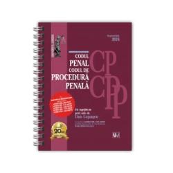 Descriere Codul penal si Codul de procedura penala Septembrie 2024 EDITIE SPIRALATACODUL PENAL SI CODUL DE PROCEDURA PENALA SEPTEMBRIE 2024EDITIE SPIRALATALEGISLATIE CONSOLIDATA SI INDEXCu ULTIMELE MODIFICARI aduse prinLEGEA NR 582024LEGEA NR 1222024LEGEA NR 1262024LEGEA NR 1722024LEGEA NR 2022024Include si LEGEA NR 2412005pentru prevenirea si combatereaEVAZIUNII 