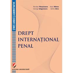 Manualul „Drept international penal” este dedicat invatarii de catre studentii de la specializarile de drept din universitatile din Romania a unei discipline juridice extrem de controversate ale carei radacini relativ recente in stiinta dreptului se situeaza in sfera dreptului international publicPrima parte a manualului „Prezentarea sintetica a disciplinei si conceptelor principale ale dreptului international penal” cuprinde reperele istorice principale ale 