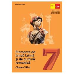 Elemente de limba latin&259; &537;i de cultur&259; romanic&259; Clasa a VII-aAcest manual &537;colar este realizat în conformitate cu Programa &351;colar&259; aprobat&259; prin Ordinul Ministrului educa&539;iei nr 339328022017Manualul este structurat în trei unit&259;&539;i a câte patru lec&539;iiFiecare lec&539;ie este conceput&259; astfel încât s&259; asigure flexibilitate procesului de predare 