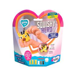 Cu ajutorul setului original Squishy TM Lovin  copilul isi poate modela singur prietenul de joaca Setul contine forma din burete plastilina usor de modelat instructiuni si o surpriza placutaDup&259; uscare complet&259; jucaria poate fi stransa in maini si imediat isi recapata forma initialaCreat pentru dezvoltarea abilit&259;&539;ilor motorii fine si abilit&259;tilor creative ale copilului setul Squishy TM Lovin este cu adevarat unul educativ Se 