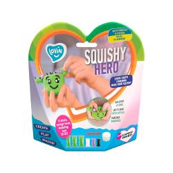 Cu ajutorul setului original Squishy TM Lovin  copilul isi poate modela singur prietenul de joaca Setul contine forma din burete plastilina usor de modelat instructiuni si o surpriza placutaDup&259; uscare complet&259; jucaria poate fi stransa in maini si imediat isi recapata forma initialaCreat pentru dezvoltarea abilit&259;&539;ilor motorii fine si abilit&259;tilor creative ale copilului setul Squishy TM Lovin este cu adevarat unul educativ Se 