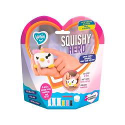 Cu ajutorul setului original Squishy TM Lovin  copilul isi poate modela singur prietenul de joaca Setul contine forma din burete plastilina usor de modelat instructiuni si o surpriza placutaDup&259; uscare complet&259; jucaria poate fi stransa in maini si imediat isi recapata forma initialaCreat pentru dezvoltarea abilit&259;&539;ilor motorii fine si abilit&259;tilor creative ale copilului setul Squishy TM Lovin este cu adevarat unul educativ Se 