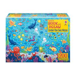 This delightful pack contains a beautifully illustrated jigsaw of a vibrant under-the-sea scene that features a maze to solve once its assembled It also includes a 32-page book with a selection of more marine mazes for children to have fun finding their way through 