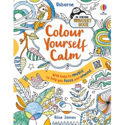 This bright and inviting book contains all sorts of pictures and patterns to colour and get lost in Aimed primarily at children it has a cheerful approach and reassuring messages that encourage mindfulness and help calm anxieties It includes links to music to listen to online chosen to complement the illustrations to colour and help the reader focus and unwind 