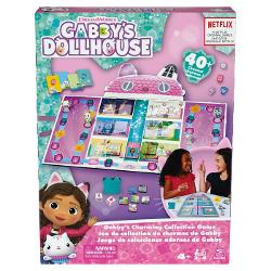 Joaca noul joc Gabby’s Dollhouse pentru copii din Spin Master Games Gabby’s Charming Collection Game bazat pe emisiunea Netflix DreamWorks Sa fim mici cu toti prietenii nostri si sa ajutam la decorarea Casei de papusi pentru petrecerea purr-fecta Pe masura ce decoram fiecare dintre noi va colecta farmece Exista peste 40 de farmece de colectat La final cine are cele mai multe farmece castiga jocul Sarbatoreste la petrecere cu un mare „Miau” Acest joc de 