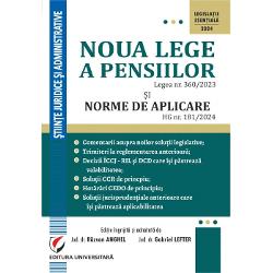 Lucrarea isi propune sa fie un instrument suplu util practicienilor dar accesibil si oricarei persoane interesate oferind elementele esentiale si necesare pentru intelegerea noii reglementari a pensiilor din sistemul public Cu o experienta fiecare de aproape 25 de ani ca judecatori din care aproape 20 de ani in solutionarea litigiilor de asigurari sociale cei doi autori evidentiaza noile solutii legislative corelat cu vechea reglementare incercand sa identifice prin prisma 