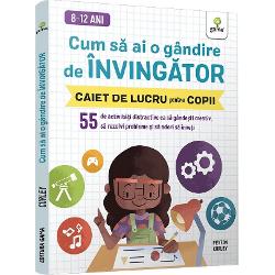 Cum sa ai o gandire de invingator 55 de activitati distractive ca sa gandesti creativ sa rezolvi probleme si sa adori sa invetiAfla cum te poate ajuta mentalitatea de crestere sa-ti atingi obiectiveleO gandire de invingator te poate ajuta sa-ti dezvolti abilitatile de care ai nevoie pentru a obtine tot ce vrei Aceasta carte de activitati creata special pentru copiii de 8-12 ani poate sa-ti antreneze creierul si sa te ajute sa-ti 