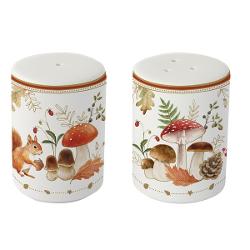 Set pentru sare si piper din portelan Autumn Breeze 7 cm Easy Life R2099aubr