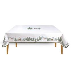 Fata de masa din bumbac 100 White Forest 145x250 cm Easy Life R2633whif