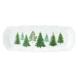 Platou de portelan Festive Trees 37x14 cm Easy Life R1482ftre