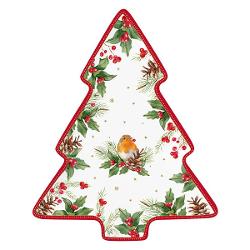 Platou de portelan Christmas Berries 20x25 cm Easy Life R1481chbe