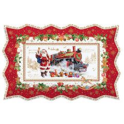 Platou de portelan Christmas Memories 35x23 cm Easy Life R1004chme