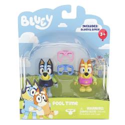 Bluey Figures 2pack Fun at the Pool Bluey este un serial animat pentru copii prescolari Popularitatea ei reflecta interesul imens pentru jucariile din serie Bluey este o catea adorabila Blue Heeler in varsta de 6 ani care impreuna cu sora ei Bingo ii place sa transforme viata de familie de zi cu zi in aventuri nesfarsite Cu jucariile si figurinele de plus Bluey vei recrea acasa cele mai memorabile momente din serie Jucariile de plus Bluey sunt placute la atingere si sunt realizate 