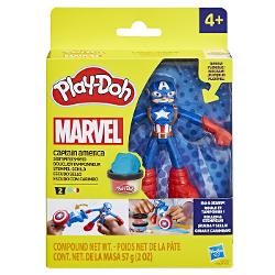 Potriviti imaginatia copiilor cu aceasta figura de actiune Play-Doh Marvel Figura de actiune flexibila de 10 si accesoriile Play-Doh le permit copiilor sa joace povesti epice Imagineaza-ti ca te lupti cu raufacatorii cu instrumente grozave si 2 cutii de compus de modelare Acest kit Play-Doh este excelent pentru cadouri pentru copii pentru fanii figurilor super-eroi activitatilor de arta si mestesuguri si jocului senzorial Acest pachet contine personajul Captain America