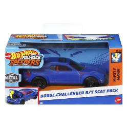 Aceste vehicule din metal Hot Wheels sunt la scara 143 cu decor autentic Fiecare include o caracteristica interactiva precum Rolomatics care evidentiaza miscarile motorului sau usile capotele sau portbagajul care se deschid Cu detalii atat de grozave posibilitatile de joaca sunt nesfarsite pentru copii iar colectionarii le vor dori pe toate Fiecare se vinde separat in functie de disponibilitate Culorile si decoratiunile pot varia Acest pachet contine masinuta Dodge Challenger RT 