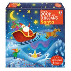 This book and jigsaw follows Santa as he gets ready for the most magical night of the year Little children can complete the simple 9-piece jigsaws to recreate three of the snowy scenes and enjoy spotting all kinds of details in the book