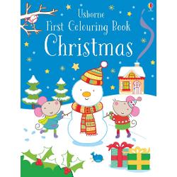 Little children will enjoy bringing charming Christmas scenes to life in this fun colouring book Scenes to colour include Santas workshop a Christmas tree Santa delivering presents and lots more The backgrounds are already coloured so children can focus on the fun parts 